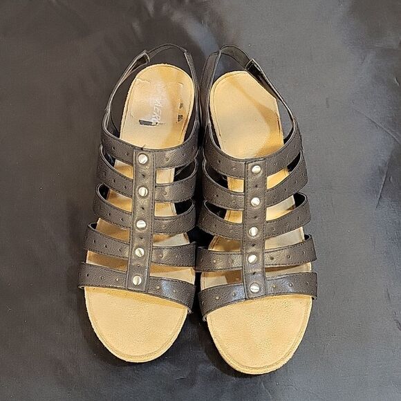 AEROSOLES CAKE SALE  ANKLE STRAP OPEN TOE 5 BAND STRAP SANDAL - Picture 3 of 14